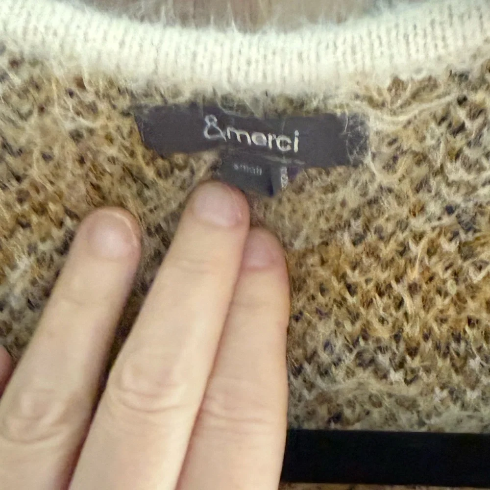 LIKE NEW &Merci Leopard Fuzzy Cardigan